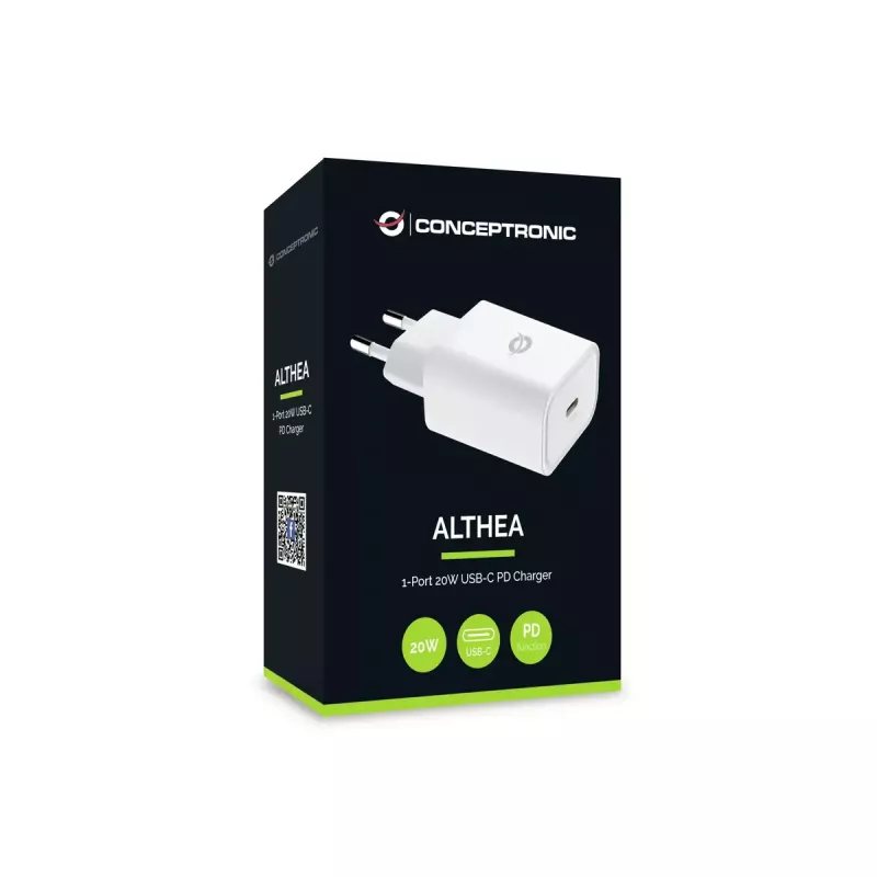 Conceptronic ALTHEA07W 1-pordiline 20 W USB-C PD laadija