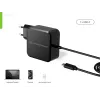 Conceptronic OZUL05BE mobiilseadme laadija Universaalne Must Vahelduvvool Siseruumidesse