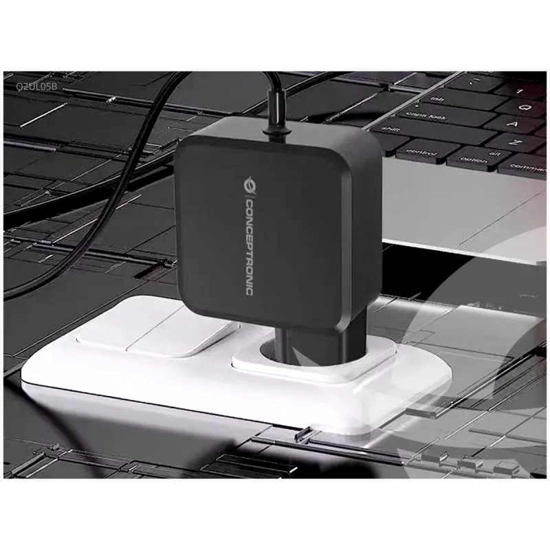 Conceptronic OZUL05BE mobiilseadme laadija Universaalne Must Vahelduvvool Siseruumidesse