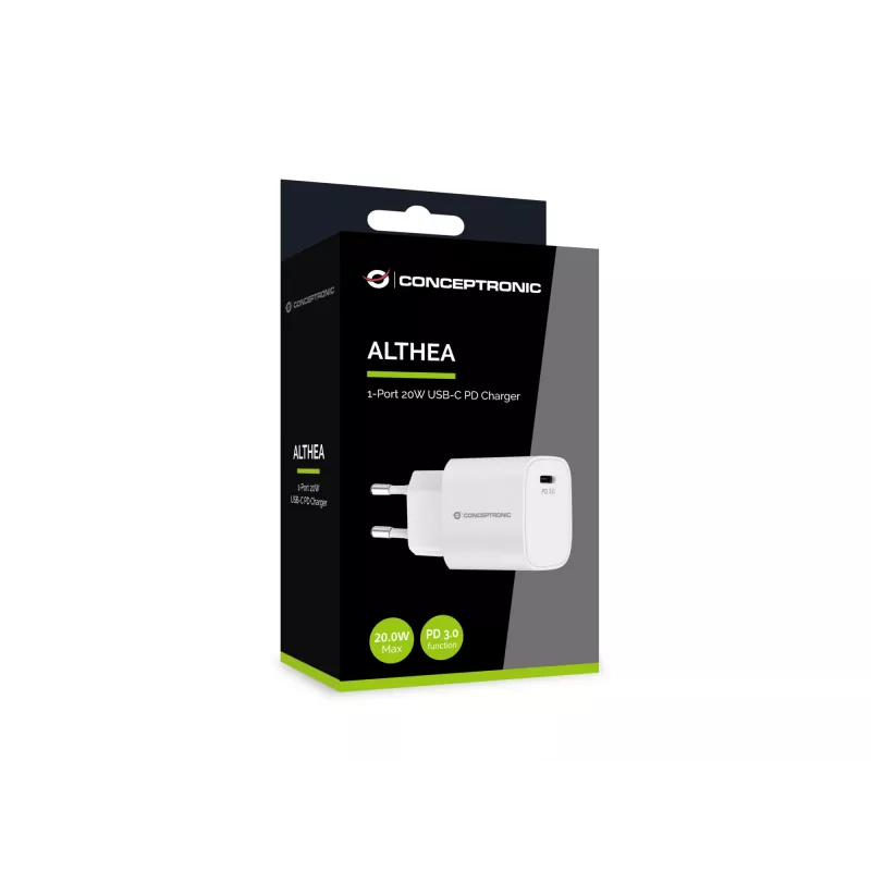 Laadija Conceptronic 1-pordiline 20W USB-C PD laadija
