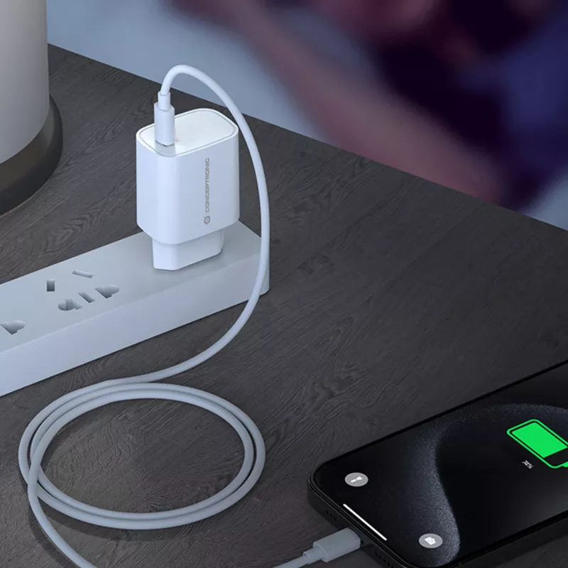 Laadija Conceptronic 1-pordiline 20W USB-C PD laadija