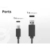 Conceptronic 2-pordiline 20W GaN USB PD laadija, USB-C x 1, USB-A x 1, QC 3.0, PPS