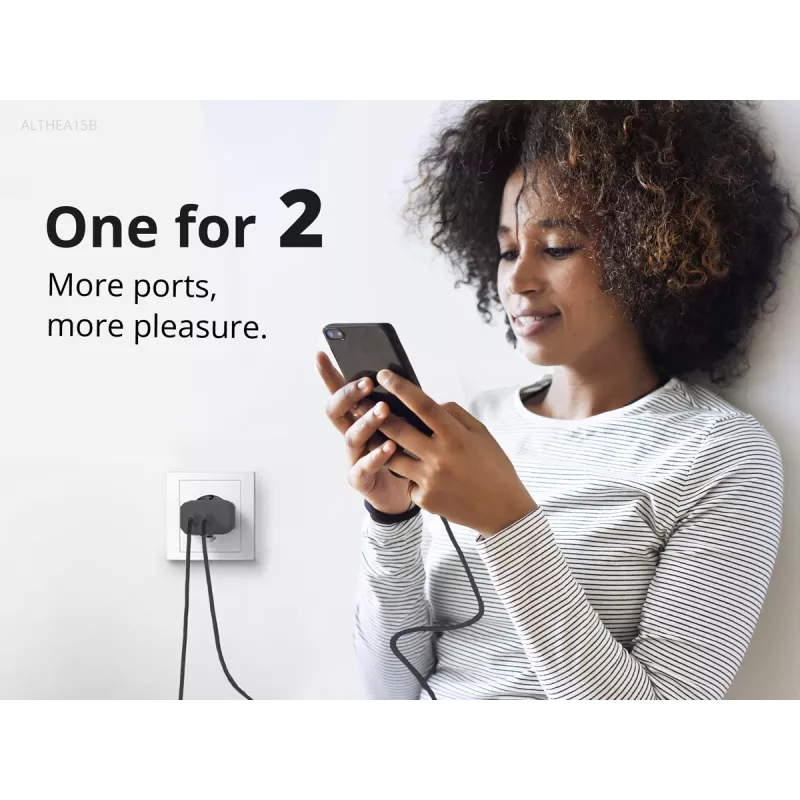 Conceptronic 2-pordiline 20W GaN USB PD laadija, USB-C x 1, USB-A x 1, QC 3.0, PPS