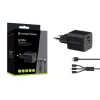 Conceptronic 2-pordiline 33W GaN USB PD laadija 3-in-1 laadimiskaabliga ALTHEA16B
