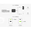 Conceptronic 2-pordiline 33W GaN USB PD laadija 3-in-1 laadimiskaabliga ALTHEA16B