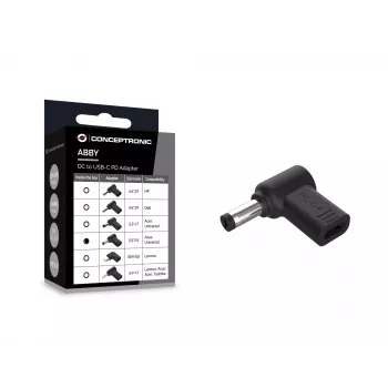 Conceptronic ABBY15PC04 DC-USB-C-adapter, Asus/Universal 5,5x2,5 mm, 18–20 V