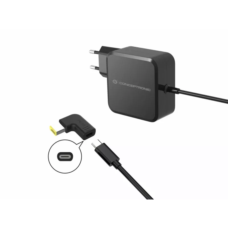 Conceptronic ABBY15PC05 DC-USB-C adapter, Lenovo õhuke otsik, 18–20 V