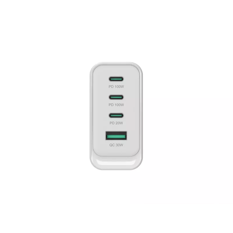 Conceptronic ALTHEA22W100 4-pordiline 100W GaN USB PD laadija, USB-C x 3, USB-A x 1, QC 3.0, PPS, PD 3.0