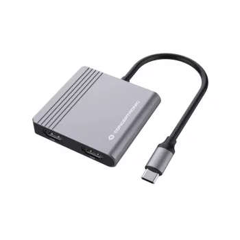 Conceptronic DONN13G sülearvuti dokkimisjaam / pordikordisti Juhtmega USB 3.2 Gen 1 (3.1 Gen 1) USB-C Hall
