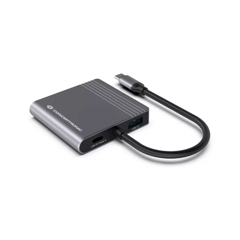 Conceptronic DONN13G sülearvuti dokkimisjaam / pordikordisti Juhtmega USB 3.2 Gen 1 (3.1 Gen 1) USB-C Hall
