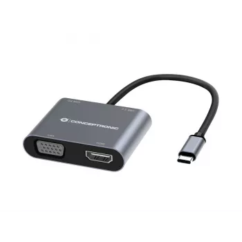 Conceptronic DONN16G Juhtmega USB 3.2 Gen 1 USB-C Hall 100W 4K Ultra HD