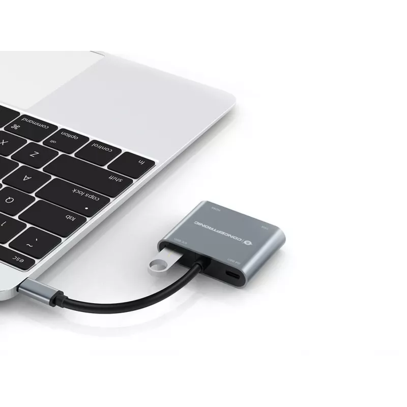 Conceptronic DONN16G Juhtmega USB 3.2 Gen 1 USB-C Hall 100W 4K Ultra HD