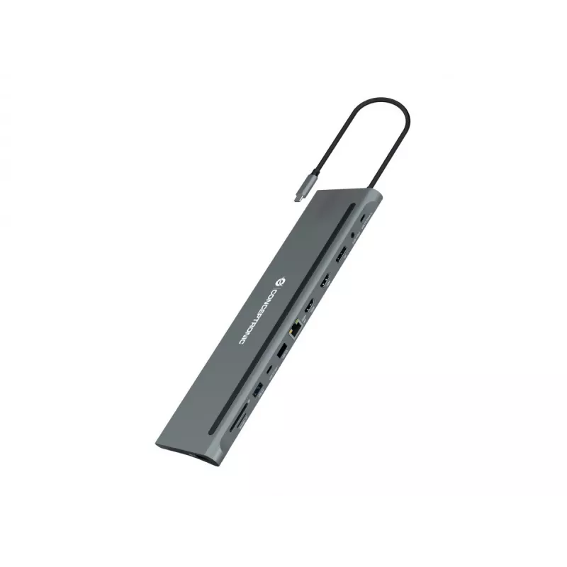 Conceptronic DONN17G sülearvuti dokkimisjaam / pordireplikaator juhtmega USB 3.2 Gen 1 (3.1 Gen 1) USB-C hall