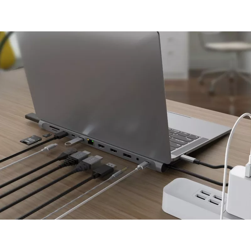 Conceptronic DONN17G sülearvuti dokkimisjaam / pordireplikaator juhtmega USB 3.2 Gen 1 (3.1 Gen 1) USB-C hall