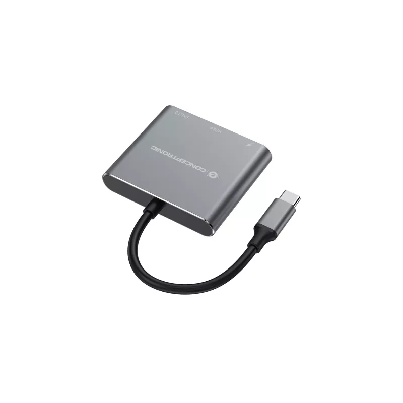 Conceptronic DONN18G 3-in-1 USB 3.2 Gen 1 dokkjaam, HDMI, USB 3.0, 100 W USB PD