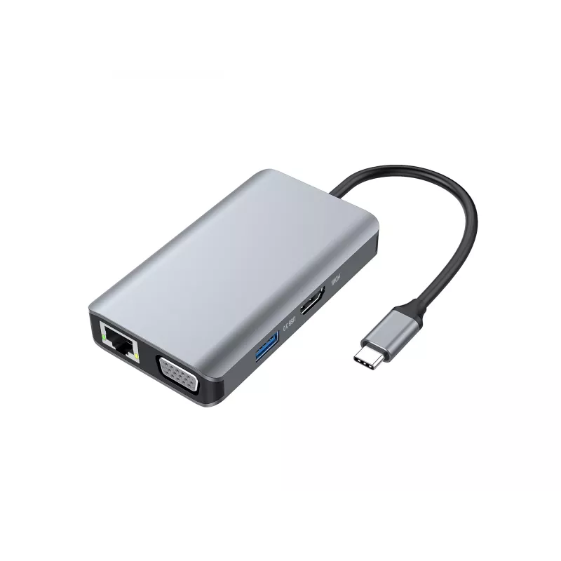 Conceptronic DONN21G sülearvuti dokk/pordireplikaator Juhtmega USB 3.2 Gen 1 (3.1 Gen 1) USB-C Hall