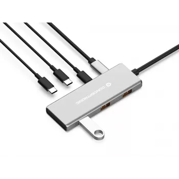 Conceptronic HUBBIES17G liidesejaotur USB 3.2 Gen 2 (3.1 Gen 2) USB-C 10000 Mbit/s hall