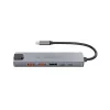 Conceptronic DONN29G 6-in-1 USB 3.2 Gen 2 dokkimisjaam, 4K60Hz HDMI, USB-A 10Gbps x 2, USB-C 10Gbps, GbE LAN, 140W USB PD 3.1