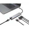 Conceptronic DONN29G 6-in-1 USB 3.2 Gen 2 dokkimisjaam, 4K60Hz HDMI, USB-A 10Gbps x 2, USB-C 10Gbps, GbE LAN, 140W USB PD 3.1