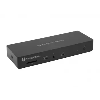 Conceptronic DONN30B 13-in-1 Thunderbolt 4 dokkimisjaam, juhtmega, Thunderbolt 4, 96 W, 3,5 mm, 10,100,1000,2000,2500 Mbit/s, IEEE 802.3bz