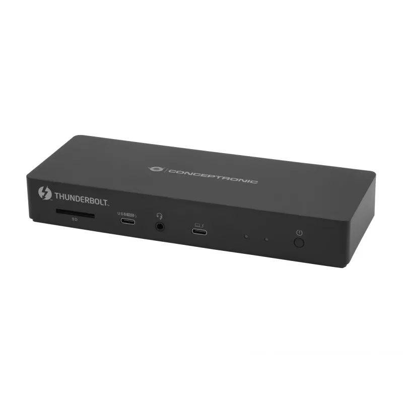 Conceptronic DONN30B 13-in-1 Thunderbolt 4 dokkimisjaam, juhtmega, Thunderbolt 4, 96 W, 3,5 mm, 10,100,1000,2000,2500 Mbit/s, IEEE 802.3bz