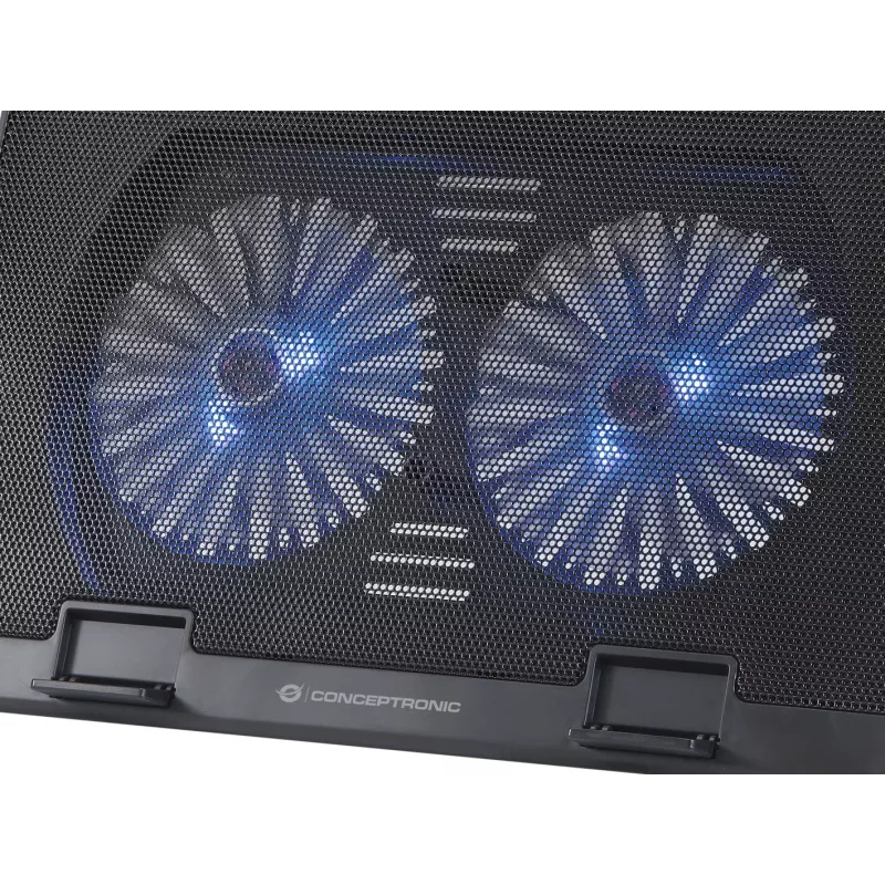 Conceptronic THANA sülearvuti jahutusalus, sobib kuni 17-tollistele, 2 ventilaatorit