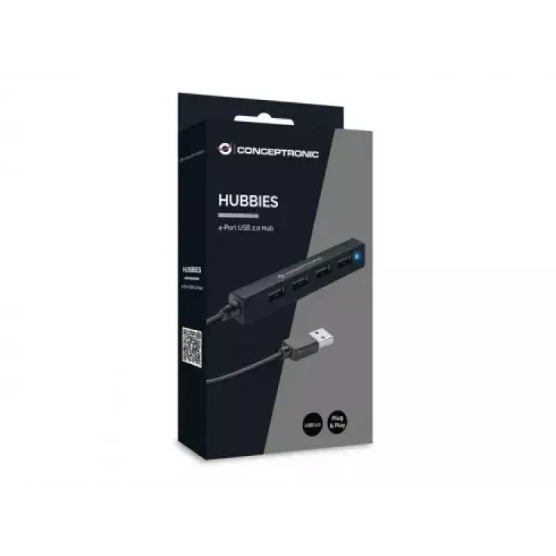 USB-jaotur Conceptronic HUBBIES 4-pordiline USB 2.0 jaotur