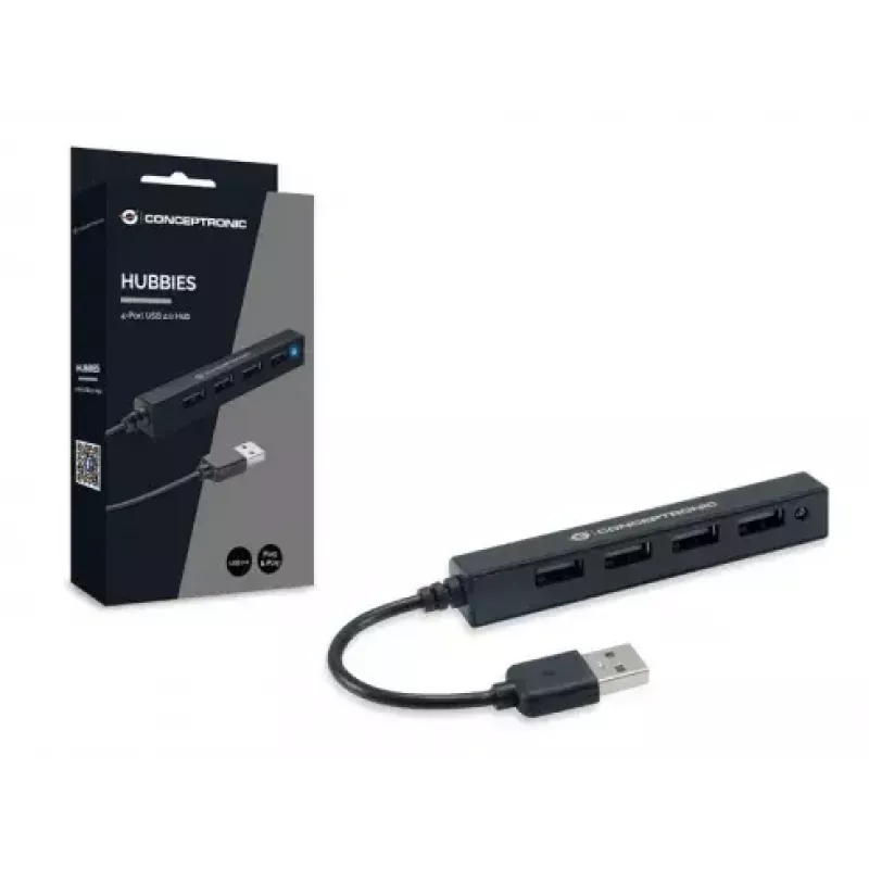 USB-jaotur Conceptronic HUBBIES 4-pordiline USB 2.0 jaotur