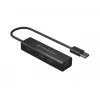 Conceptronic 4-pordiline USB 3.0 alumiiniumist jaotur koos USB-C - USB-A adapteriga