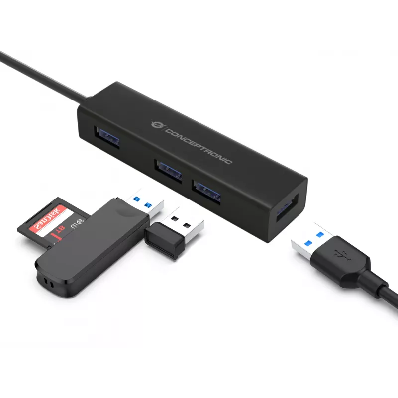 Conceptronic HUBBIES USB-C jaotur 4 USB 3.0 pordiga
