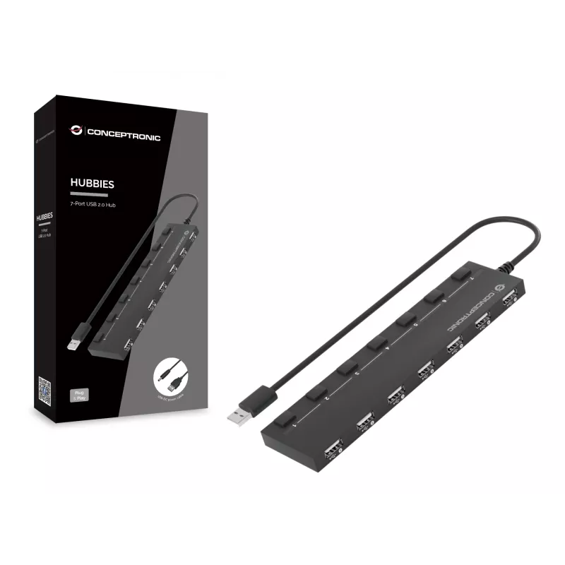 Conceptronic HUBBIES 7-pordiline USB 2.0 jaotur