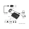 Conceptronic HUBBIES 4-pordiline USB 3.0/2.0 jaotur, 90 cm kaabel, USB 3.2 Gen 1 (3.1 Gen 1) Type-A, must, USB 2.0, USB 3.2 Gen 1 (3.1 Gen 1) Type-A, Hiina, 87 mm, 55 mm