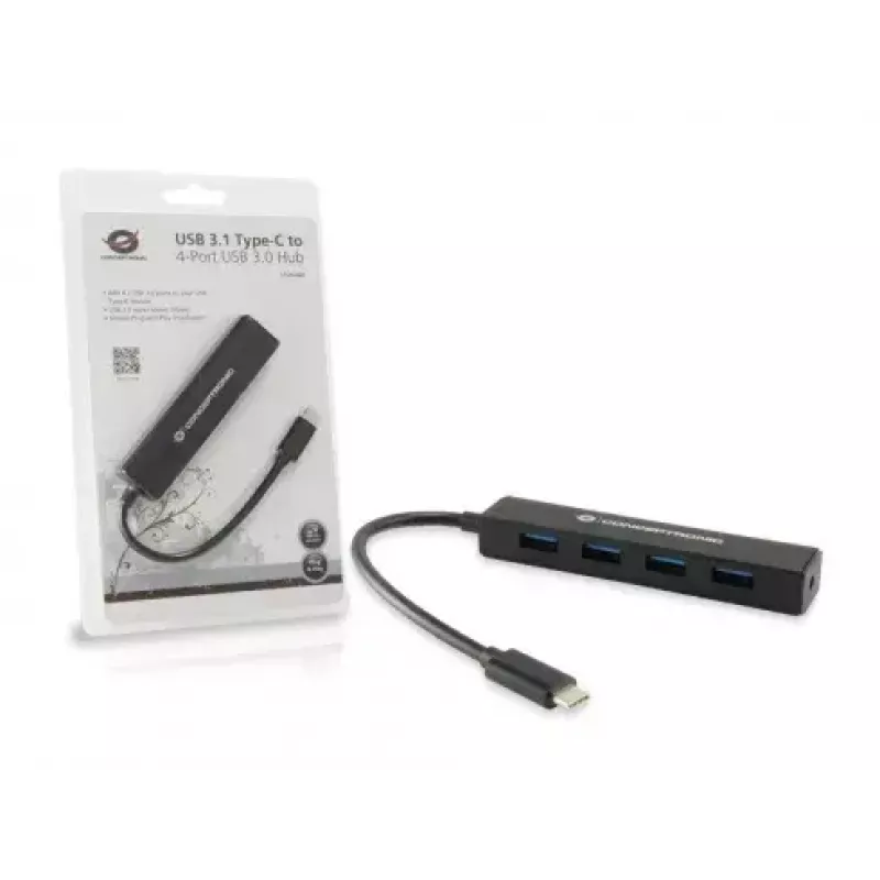 Conceptronic USB 3.1 USB-C 4-pordilisse USB 3.0 jaoturisse