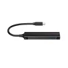 Conceptronic HUBBIES 4-pordiline USB 3.0 jaotur, 2 USB-C ja 2 USB-A porti, alumiiniumkorpus, USB-C pistik