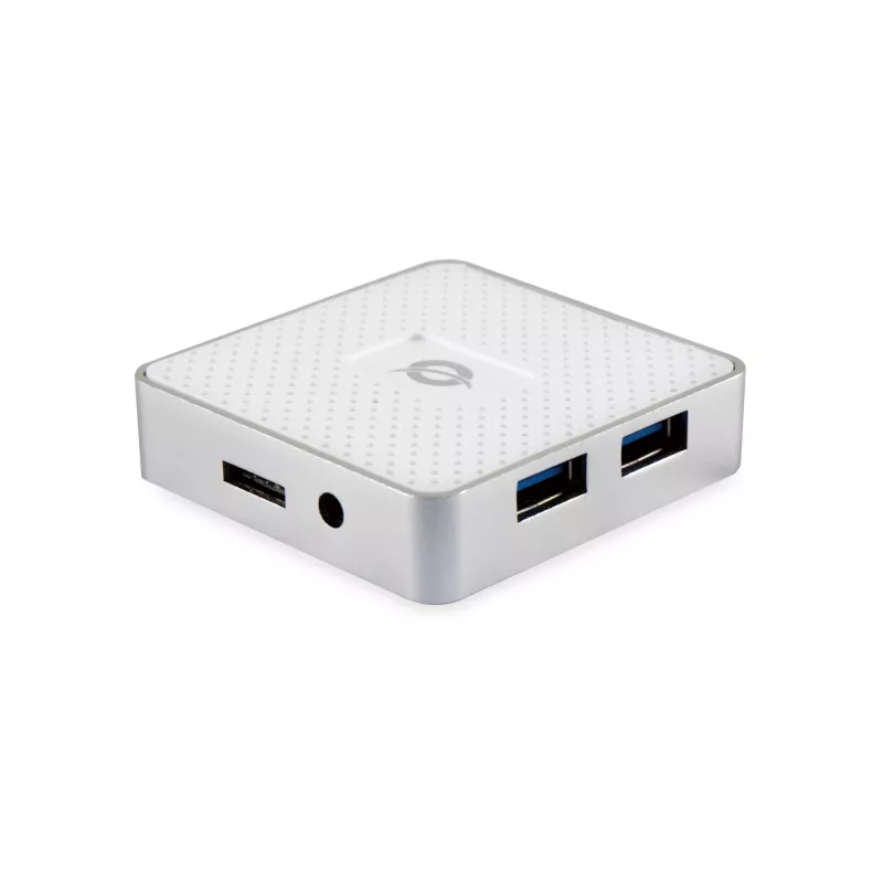 Conceptronic HUBBIES03W liidese jaotur USB 3.2 Gen 1 (3.1 Gen 1) Micro-B 5000 Mbit/s Valge