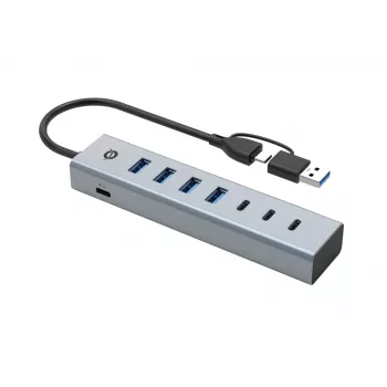 Conceptronic HUBBIES20G 7-pordiline USB 3.0 jaotur, 5 Gbit/s, USB-C x 3, USB-A x 4