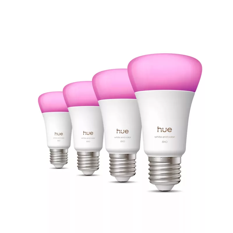 Nutipirn Philips A60 E27, Bluetooth/Zigbee, 6 W, 810 lm, valge, pakis 4 tk