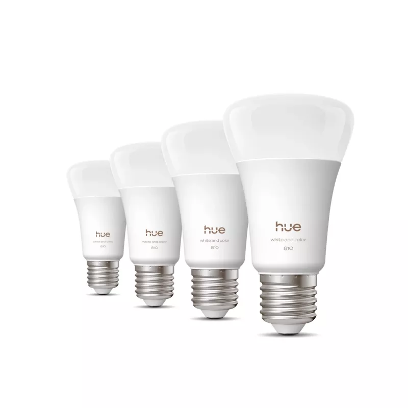 Nutipirn Philips A60 E27, Bluetooth/Zigbee, 6 W, 810 lm, valge, pakis 4 tk