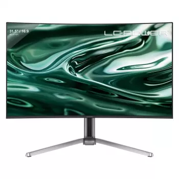 LC-Power LC-M32UCO 31,5-tolline QD-OLED 4K Ultra HD kumer monitor, 3840×2160, 0,03 ms, 450 cd/m², USB-hub, kõlarid, VESA, kõrguse reguleerimine