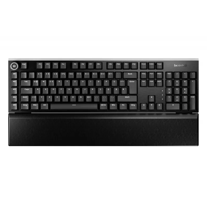 be quiet! Light Mount Silent Linear DE ISO klaviatuur mängimiseks USB QWERTZ must