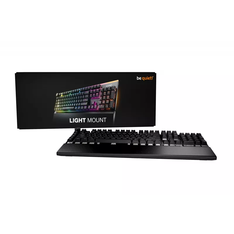 be quiet! Light Mount Silent Linear DE ISO klaviatuur mängimiseks USB QWERTZ must