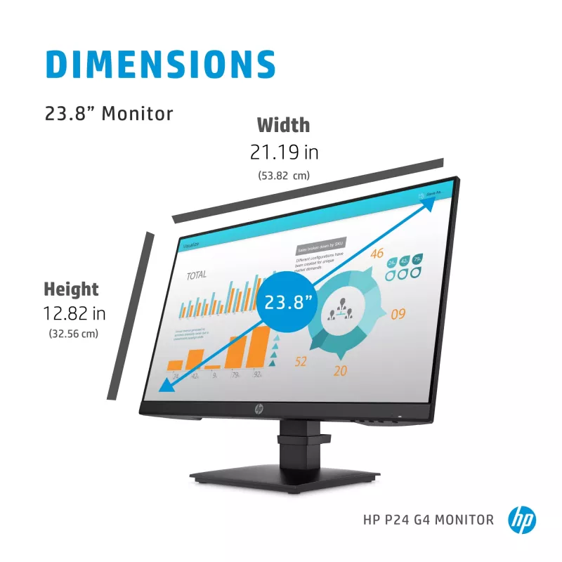 HP P-Series P24 G4 arvutimonitor 60,5 cm (23,8 tolli) 1920 x 1080 pikslit Full HD