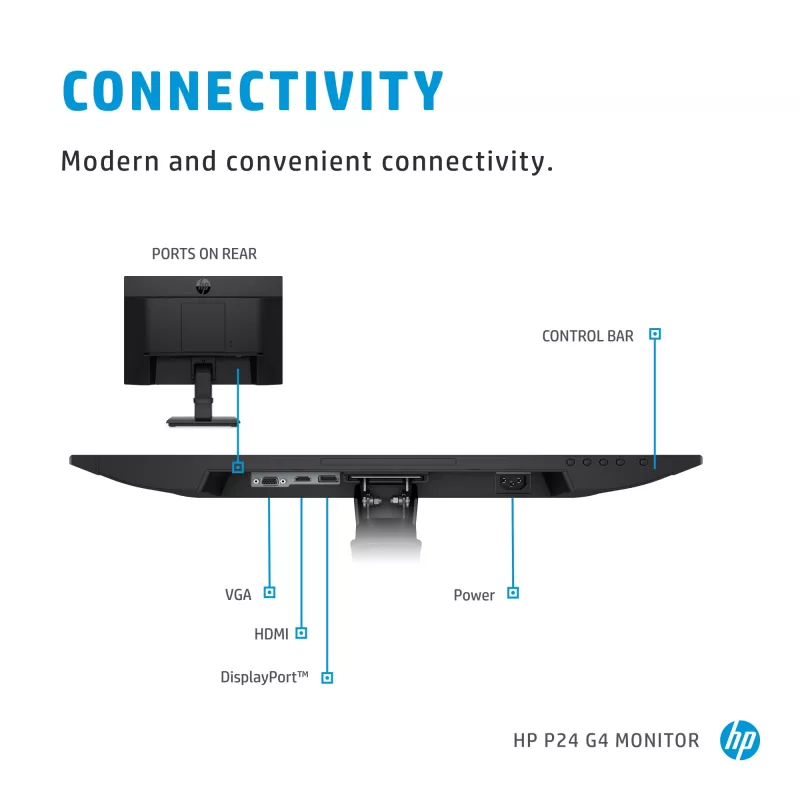 HP P-Series P24 G4 arvutimonitor 60,5 cm (23,8 tolli) 1920 x 1080 pikslit Full HD