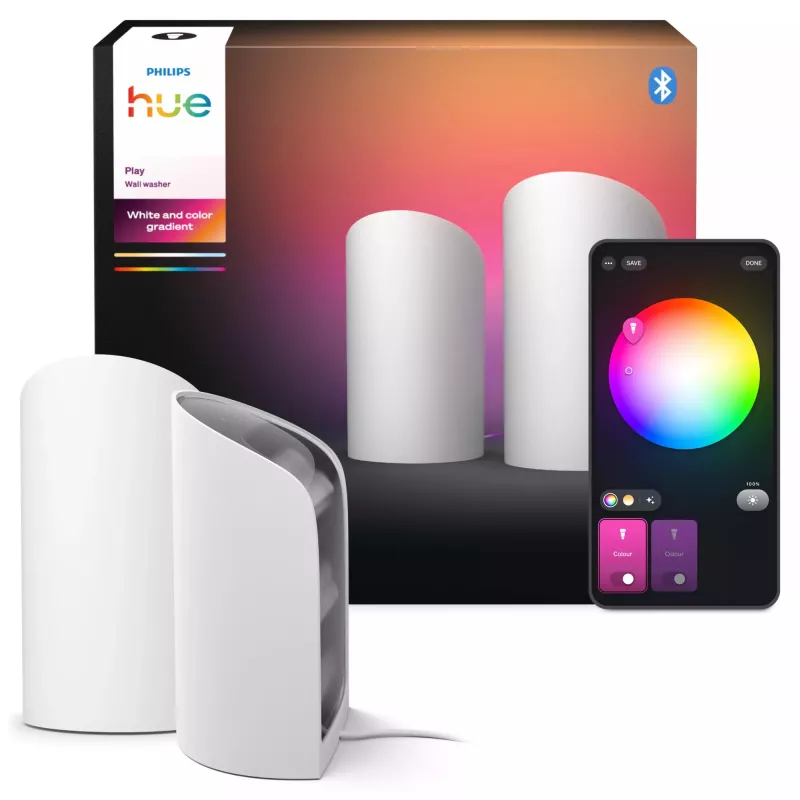Seinalamp Philips Hue Play — LED, 1035 lm, 25000 h eluiga, valge, alumiinium/sünteetika, 100–240 V