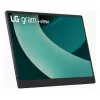 LG 17MT70 kaasaskantav monitor Must, roostevaba teras 43.2 cm (17 tolli) LED 2560 x 1600 pikslit