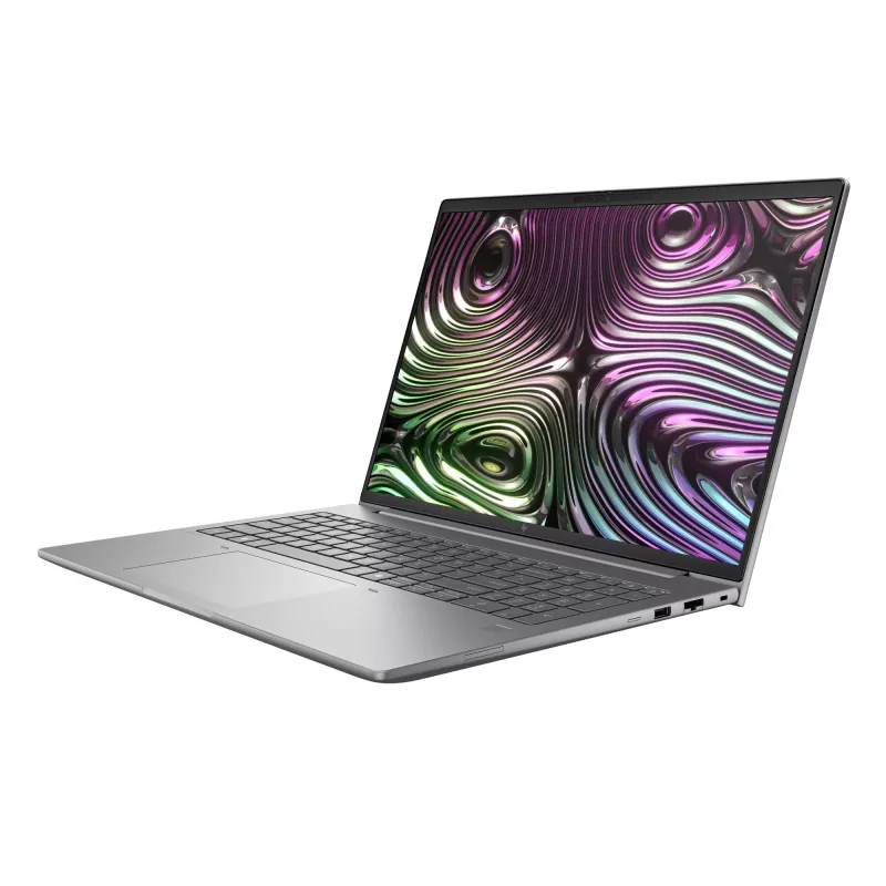 HP Zbook X G1i Intel Core Ultra 7 255H Mobiilne tööjaam 40,6 cm (16 tolli) WQXGA 32 GB DDR5-SDRAM 2 TB SSD NVIDIA RTX PRO 1000 Blackwell Wi-Fi 7 (802.11be) Windows 11 Pro AI tööjaam, AI PC hõbedane