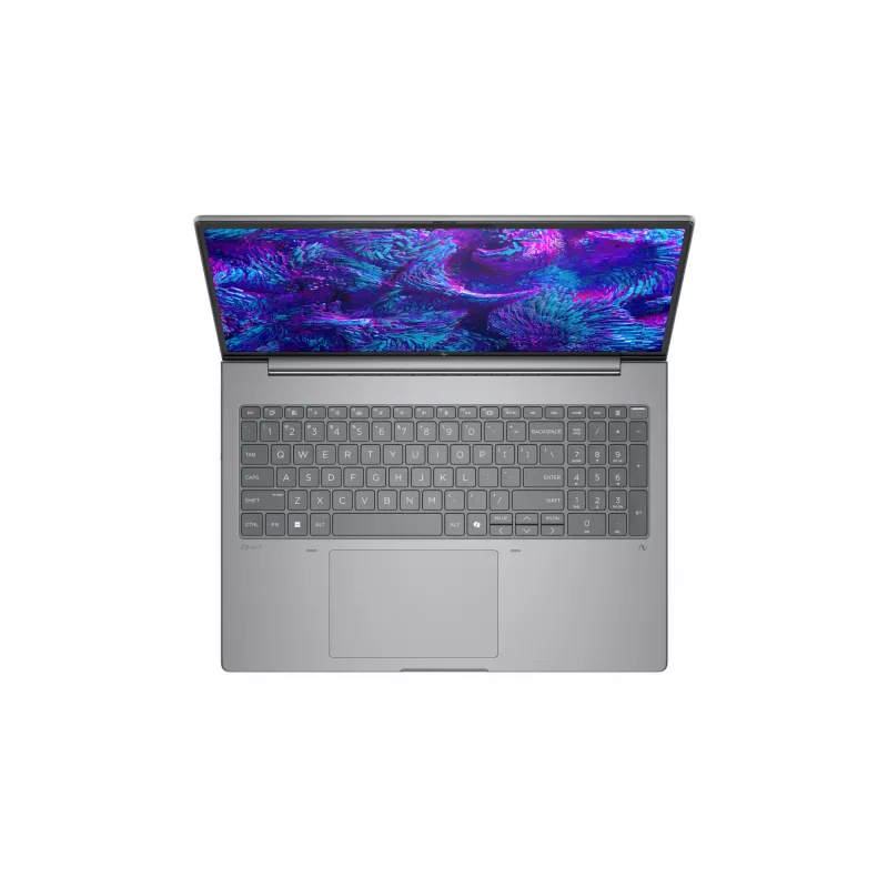 HP ZBook 8 G1i Intel Core Ultra 7 255H Mobiilne tööjaam 40,6 cm (16 tolli) WQXGA 32 GB DDR5-SDRAM 2 TB SSD NVIDIA RTX PRO 500 Blackwell Wi-Fi 7 (802.11be) Windows 11 Pro Hõbedane