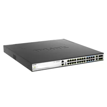 D-Link DMS-3130-30PS võrgulüliti, hallatav L3, 2.5G Ethernet (100/1000/2500), Power over Ethernet (PoE), 1U, must