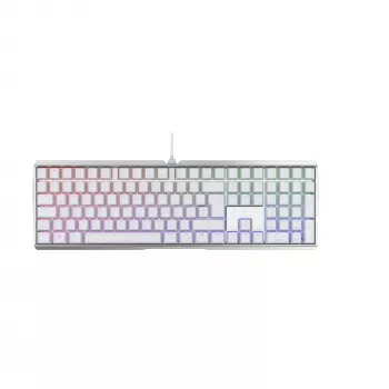Mänguklaviatuur CHERRY MX 3.0S RGB USB QWERTZ Saksa Valge 110 klahviga