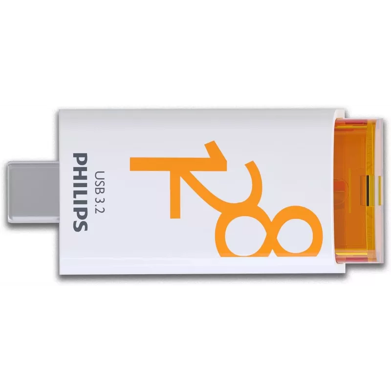 Philips USB 3.2 128 GB Click Series Gen 1 USB-C mälupulk USB USB-C 3.2 Gen 1 (3.1 Gen 1) Valge